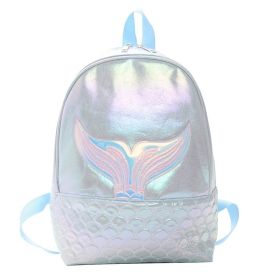 Mermaid Kids Backpack, Sparkly Sequins Backpack for Girls (Color: Blue)